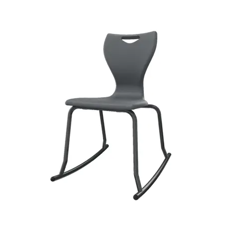 En Rock Educational Chair - Size 5 - Black Frame - Night Grey